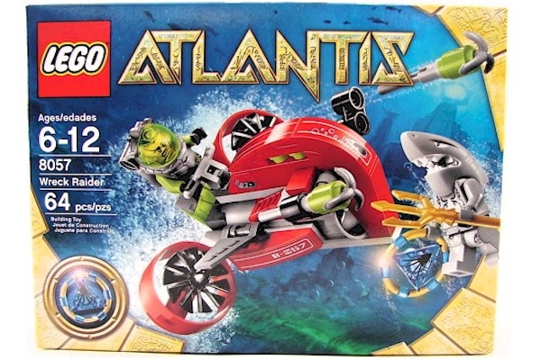  Lego Atlantis Wreck Raider Building Toy Set Age 6+ 