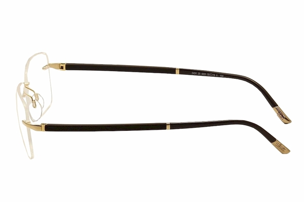  Silhouette Eyeglasses Hinge C-2 5424 6051 23K Gold Plated/Brown Optical Frame 