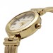 Anne Klein Women's AK/1170MPGB Gold/White Analog Bangle Watch