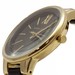 Anne Klein Women's AK/1412BKGB Black/Gold Analog Dress Watch