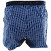 Calvin Klein Men's Slim Fit Matrix Blue/Oliver Plaid Cotton Boxer Underwear