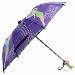 Disney Girl's Tinkerbell Purple Plaid Sweet Pixie Compact Umbrella