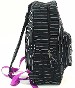 JONAS BROTHERS Black & White Striped Backpack School Bag
