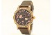 MARC ECKO E95055L1 Rose Gold Case Brown Sateen Crystal Ladies Watch