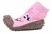 Skidders Girl's Skidproof Sneakers Bright Eyed Monster Pink Shoes