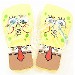 Spongebob Squarepants Boy's Bubble Yellow Flip Flop Sandals Shoes Sz: 2/3