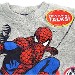 The Amazing Spiderman Toddler Boy's Grey Italk Short Sleeve T-Shirt