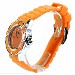 Versus By Versace Tokyo 3C6130 Orange Analog Watch