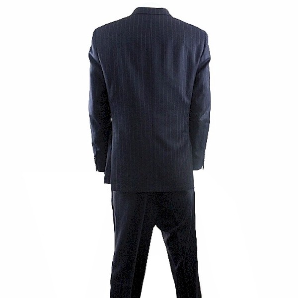  Gianfranco Ferrre Suit Men's 3-buttons Navy/Stripes Wool 1-Back Vent 