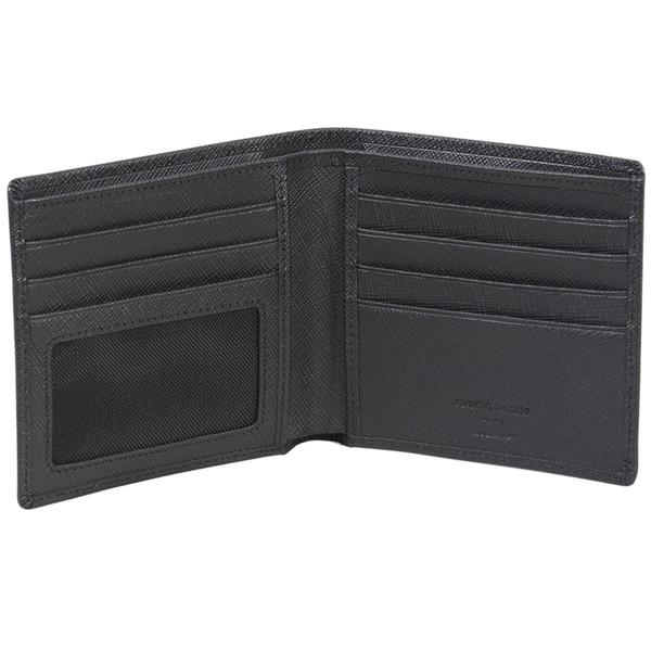 Giorgio Armani Men's Portafoglio Genuine Leather Bi-Fold Wallet ...