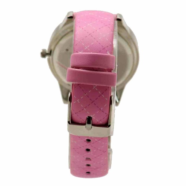  Hello Kitty HKAQ2801 Pink Leather Analog Watch 