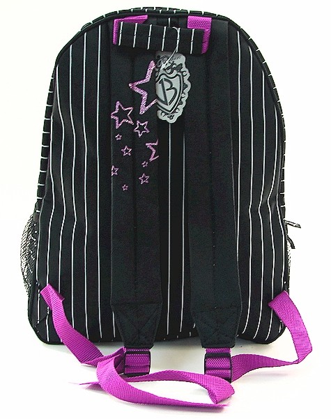  JONAS BROTHERS Black & White Striped Backpack School Bag 