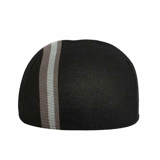 Polo Stripe Spacecap Black Baseball Hat
