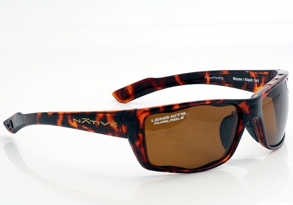  Native Sunglasses Wazee Maple Tort Polarized Shades 