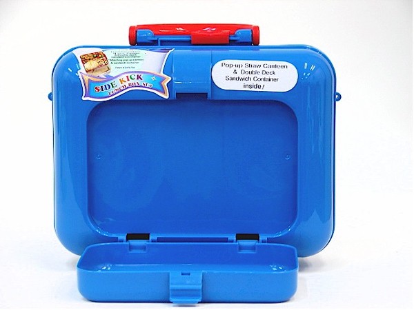 Thomas Kids Blue Deluxe Lunch Box Set With Pop Up Bottle And Sandwich Container 