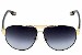 Dolce & Gabbana D&G DG2099 2099 1081/8G Gold/Black Retro Pilot Sunglasses 61m