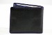 Giorgio Armani Men's Black/Blue Saffiano Leather Bi-Fold Wallet