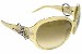 Roberto Cavalli Women's Penelope 395S 395/S 115 Beige/Ruthenium Sunglasses 63mm