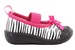 Skidders Infant Toddler Girl's Pink Zebra Print Canvas Mary Janes Shoes