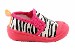 Skidders Infant Toddler Skidproof Pink Zebra Gripper Slippers Shoes