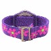 Timex Girl's T890229J Purple Flowers Elastic Analog Watch