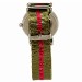 Timex Women's T2N917 Weekender Olive/Pink Nylon Analog Watch