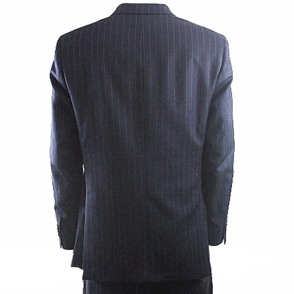  Gianfranco Ferrre Suit Men's 3-buttons Navy/Stripes Wool 1-Back Vent 