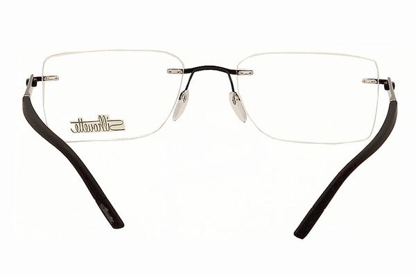  Silhouette Men's Eyeglasses Carbon Intarsia 5403 6053 Black/Grey Optical Frame 