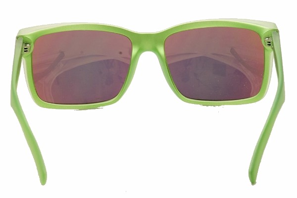  VonZipper Elmore Brain Blast Lime Von Zipper Rectangle Sunglasses 