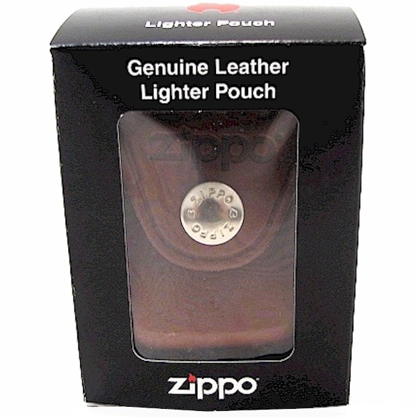  Zippo LPCB LTR Brown Leather Lighter Pouch With Clip 
