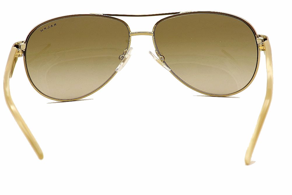 Ralph Lauren 4004 RA4004 101/13 Gold/Cream Pilot Sunglasses 59mm ...