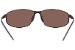 Serengeti Men's Granada 7300 Espresso/Brown Lens Polarized Wrap Metal Sunglasses