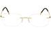 Silhouette Men's Eyeglasses Mosaic 5471 6051 23KT Brushed Gold Optical Frame