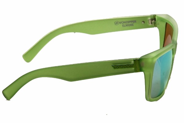  VonZipper Elmore Brain Blast Lime Von Zipper Rectangle Sunglasses 