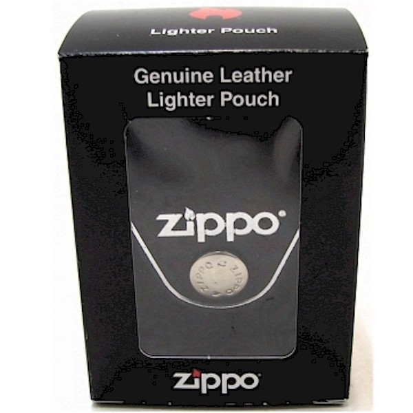  Zippo Black Leather Lighter Pouch With Loop 