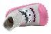 Skidders Girl's Skidproof Sneakers Silly Three Eyed Monster Pink Shoes