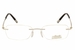 Silhouette Eyeglasses Finesse 4440 6060 Silver/23K Gold Plated Optical Frame
