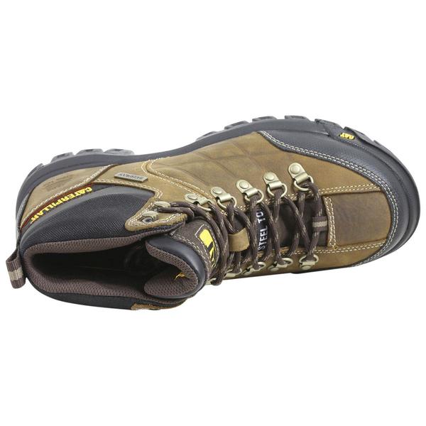 caterpillar men's threshold waterproof steel toe work boot