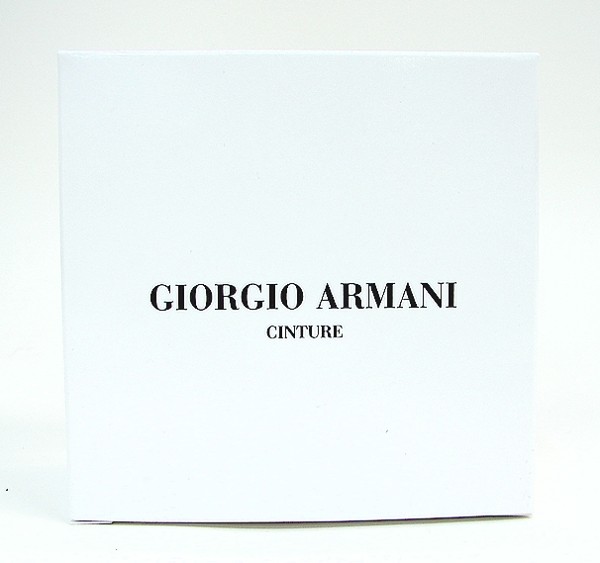  Giorgio Armani Adjustable/Reversible Men's Black Leather Belt 