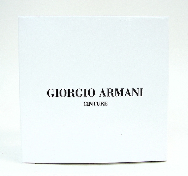  Giorgio Armani Men's Leather Black/Brown Reversible Belt Adjustable To Size 42 