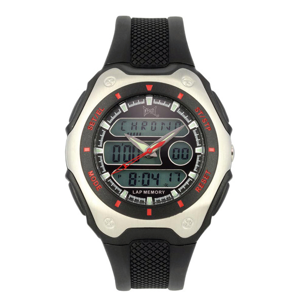  TapouT Combat Black Silver Sports Watch 