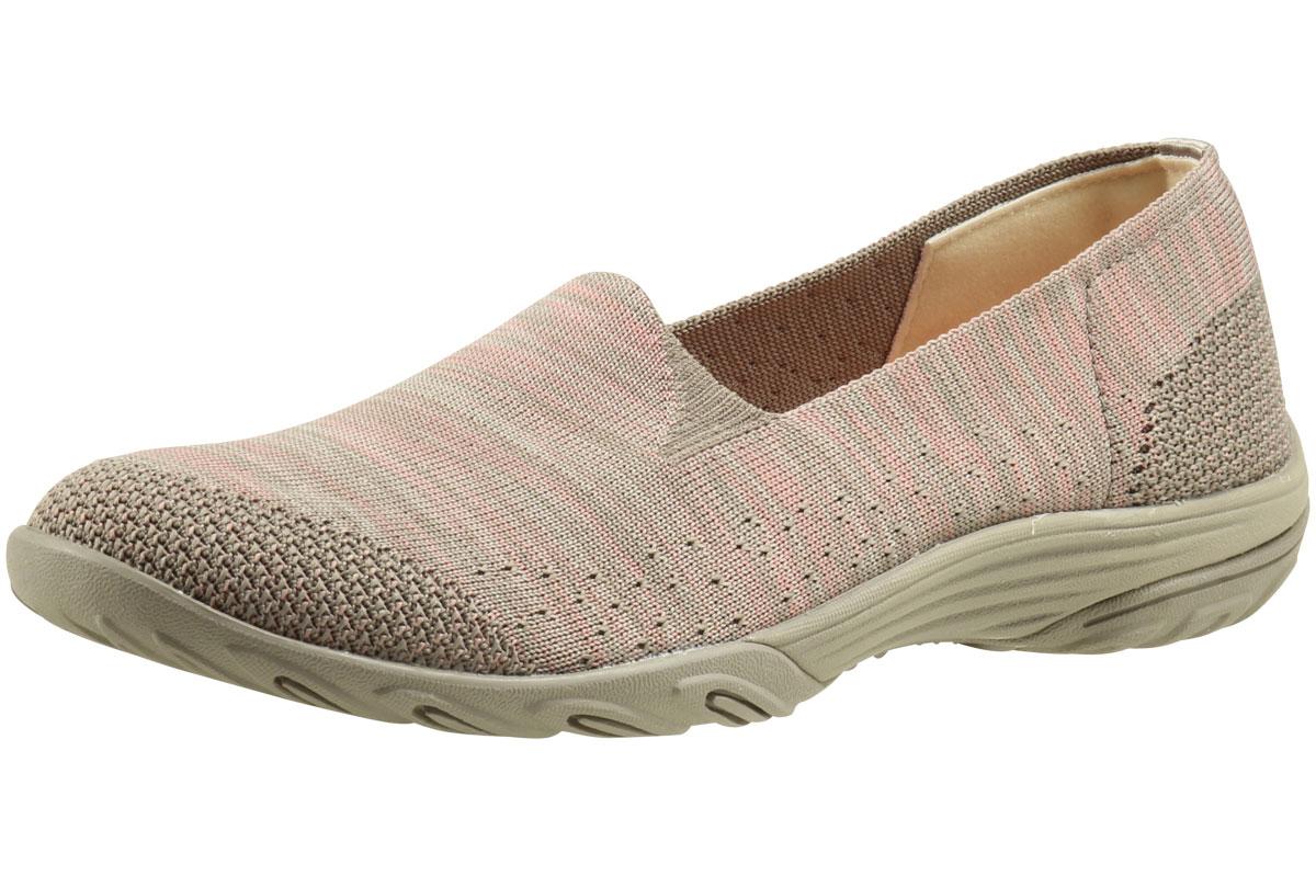 Skechers Women's Empress Looking Good Loafers Shoes - Taupe/Pink - 6.5 B(M) US