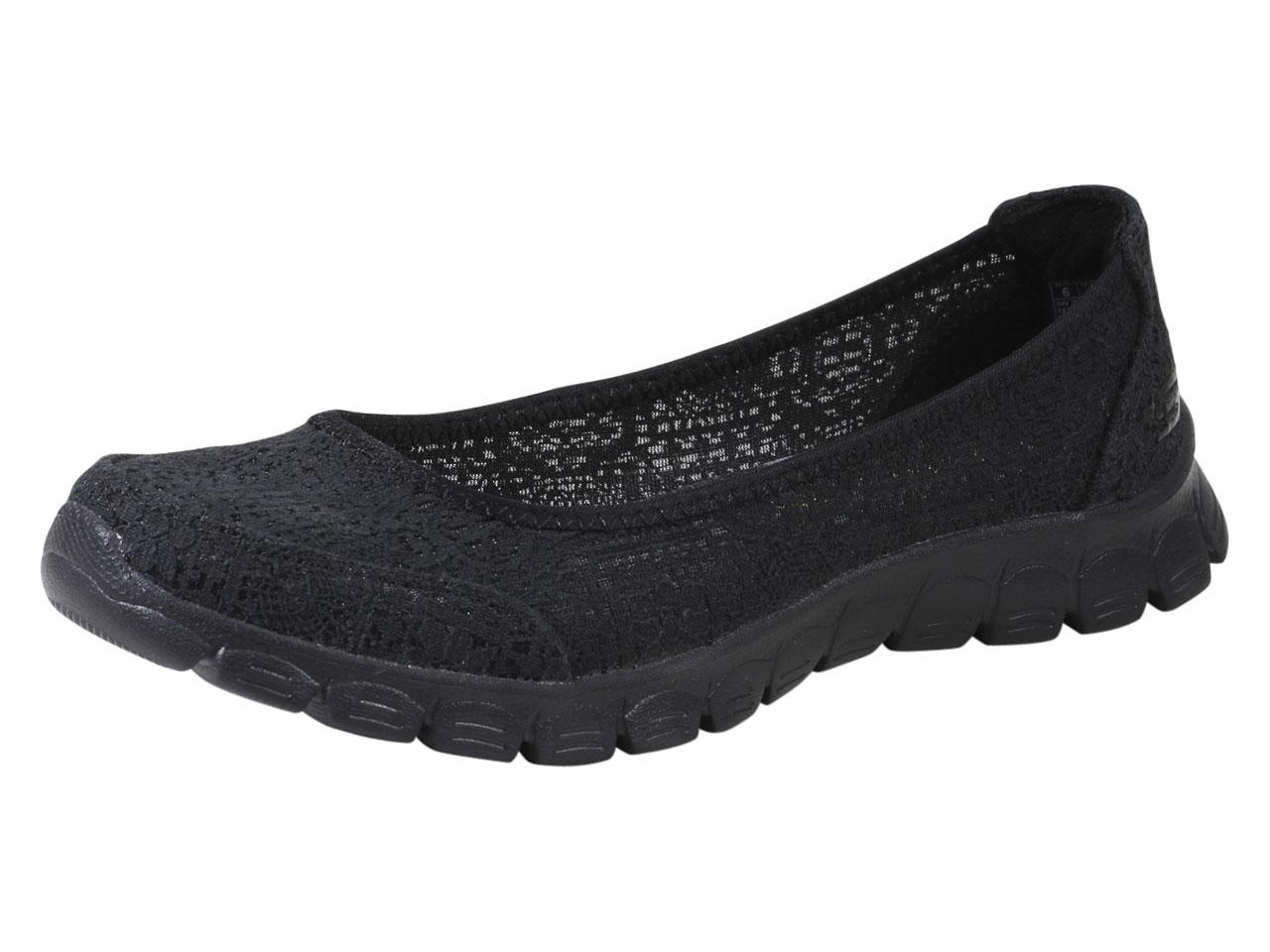 Skechers Women's EZ Flex 3.0 Beautify Memory Foam Loafers Shoes - Black - 8.5 B(M) US