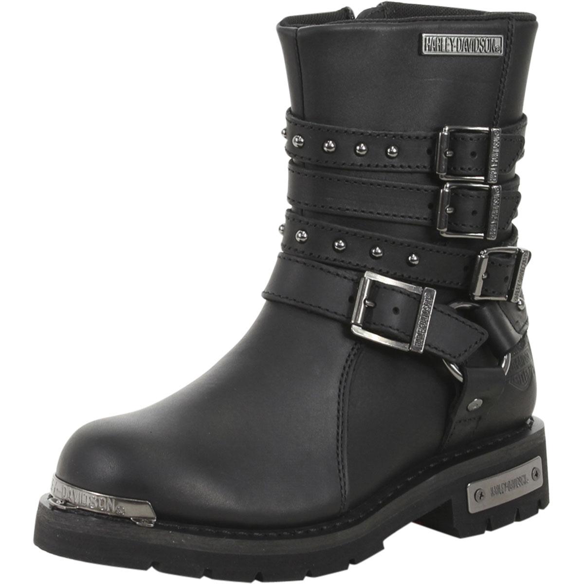 Harley Davidson Women's Eddington Motorcycle Boots Shoes - Black - 10 B(M) US -  Harley-Davidson