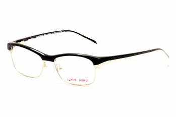 Mikli By Alain Mikli Eyeglasses Ml1002 001 Black White Optical Frame