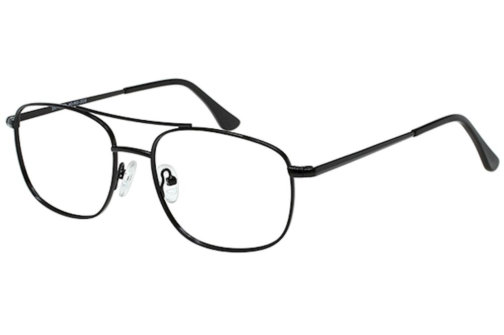Bocci Men's Eyeglasses 396 Full Rim Optical Frame - Black   04 -  Lens 55 Bridge 17 Temple 145mm