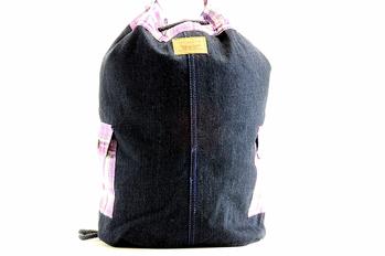 Levi S Girl S Top Drawstring Cotton Denim Tote Bag