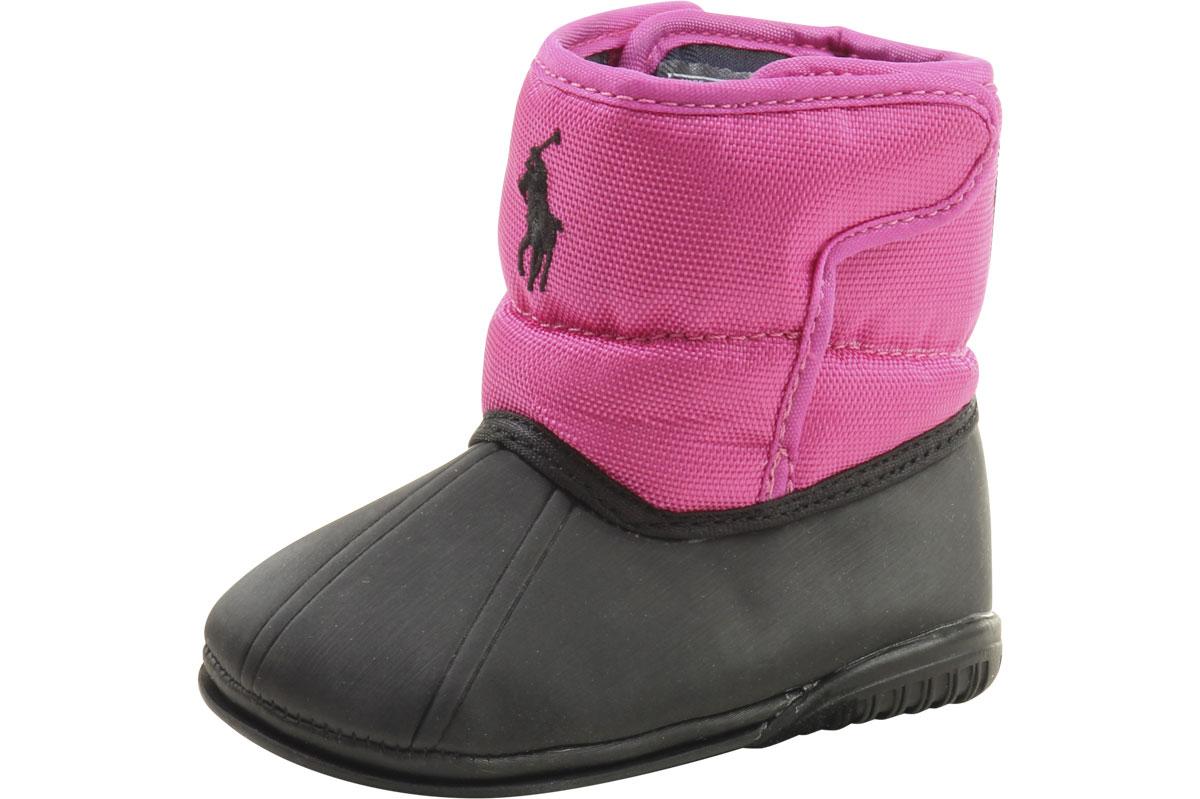 Polo Ralph Lauren Boots Vancouver EZ Crest Infant Girl's Fuchsia Shoes - Pink - 0