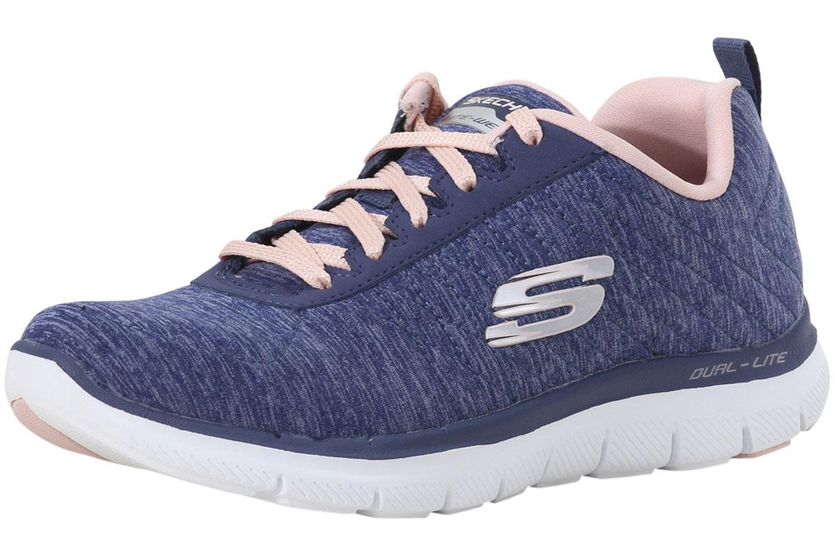 Skechers Women's Flex Appeal 2.0 Memory Foam Sneakers Shoes - Navy - 8.5 B(M) US