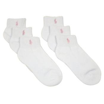Polo Ralph Lauren Toddler Girl's 6 Pack White Ankle Crew Socks - White - 6 12 Fits Shoe 2 4 Toddler